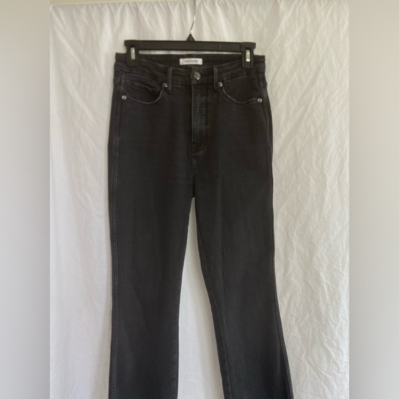 Good American Black Straight Leg Jeans Size 27 - Picture 11 of 16